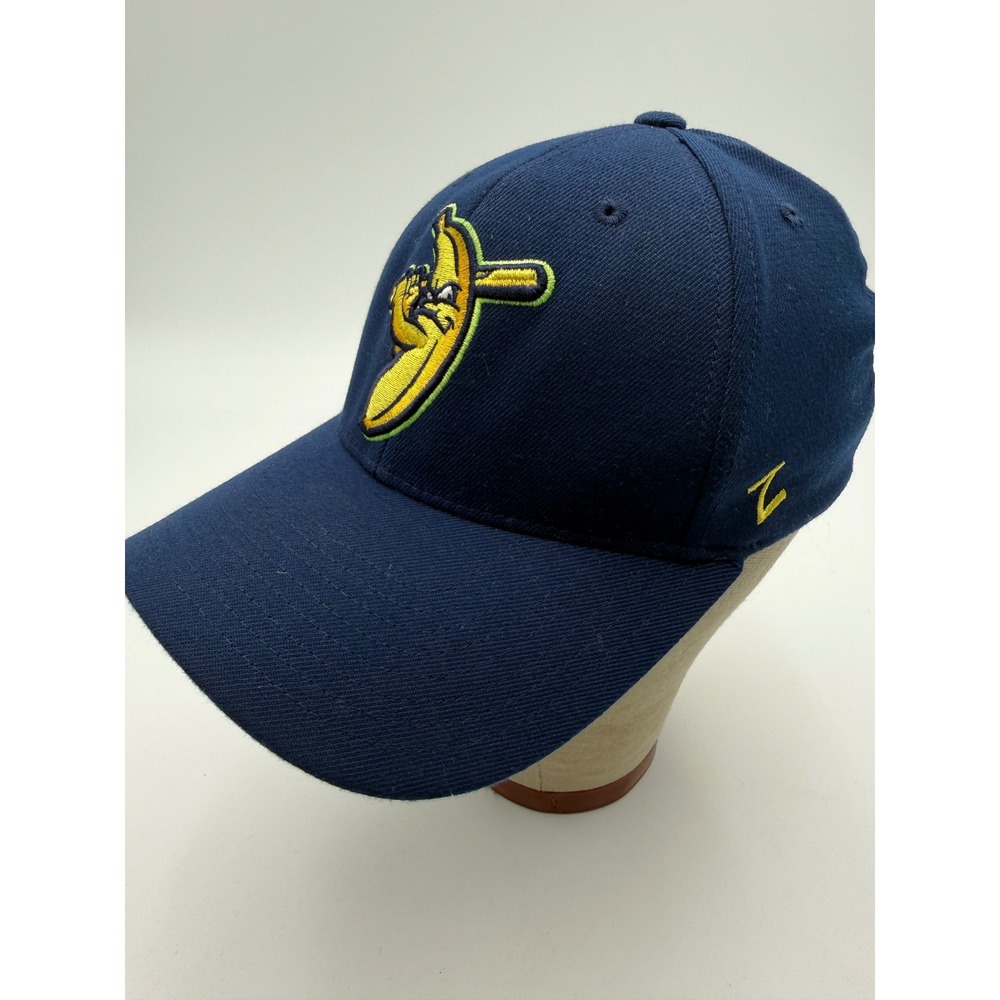 Zephyr Savannah Bananas Hat Adult Small Navy Blue Excellent Embroidered Baseball